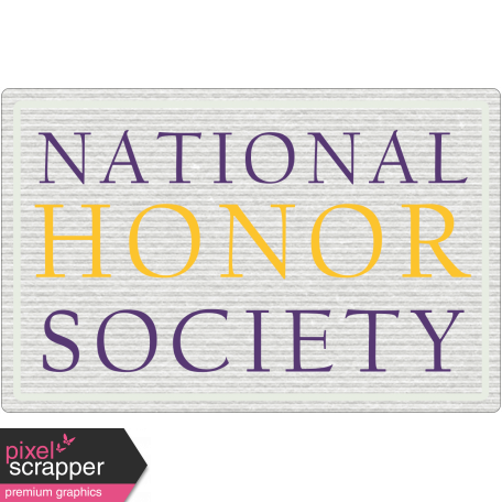 National Honor Society Word Art