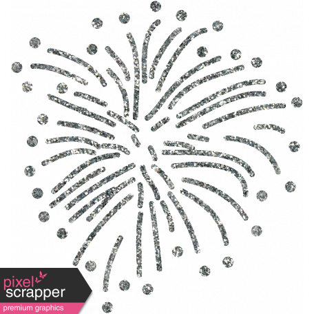 Independence Silver Glitter Firework