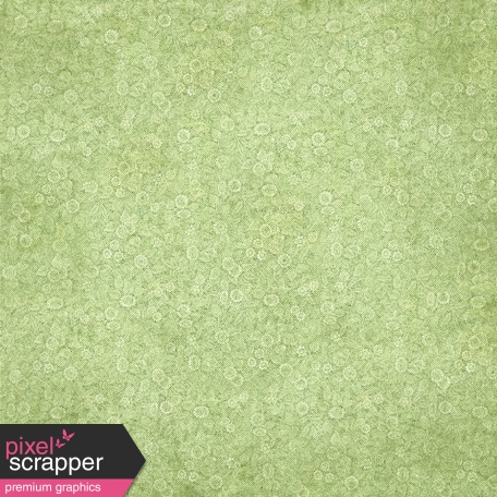 Green Flower Fabric Paper
