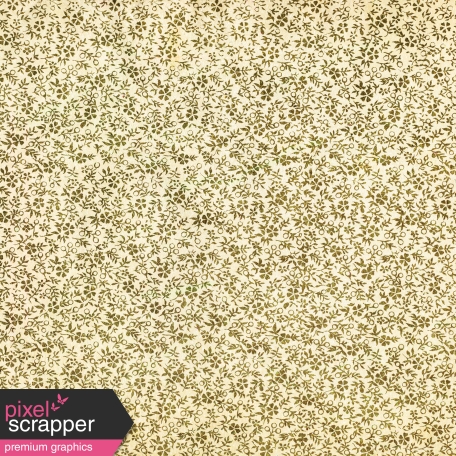 Green Flower Pattern Paper