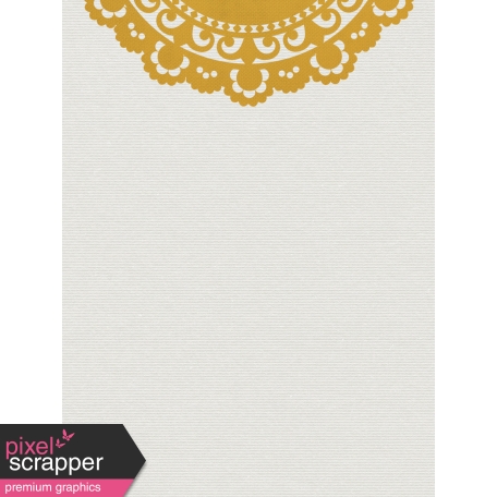 Yellow Doily Journal Card