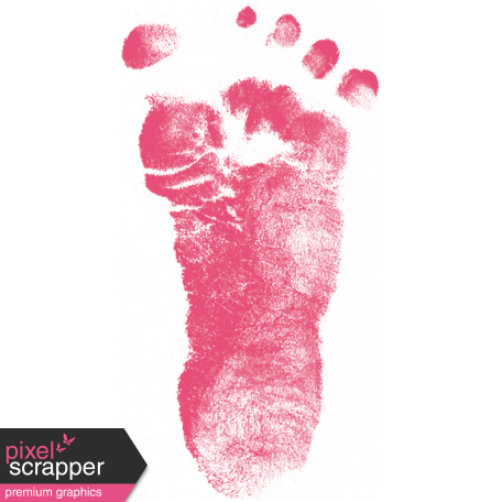 Tiny, But Mighty - Pink Baby Footprint