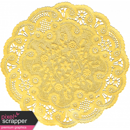 Tiny, But Mighty Yellow Doily