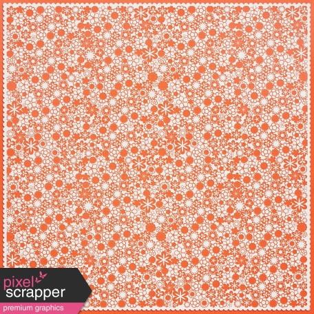 Orange Flower Cutout Paper