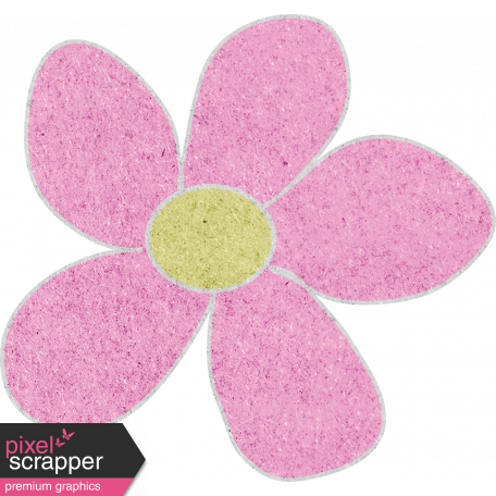 Pink Cardstock Flower