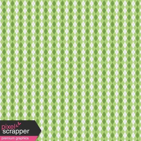 Green Argyle Paper