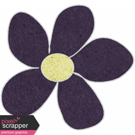 Purple Cardstock Flower