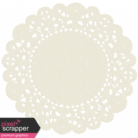 Hello Cream Doily