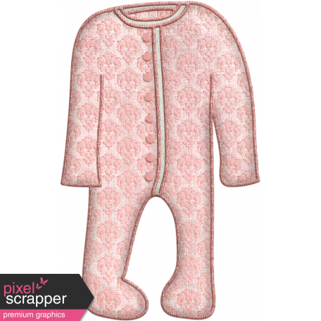 Oh Baby, Baby - Doodled Pink Sleeper 1