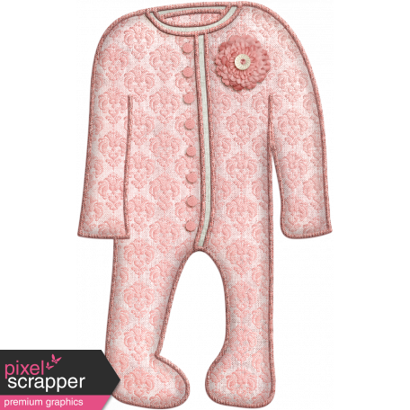 Oh Baby, Baby - Doodled Pink Sleeper 2