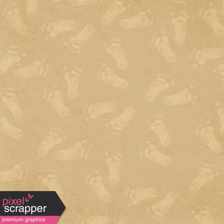 Oh Baby, Baby - Cream Footprint Paper