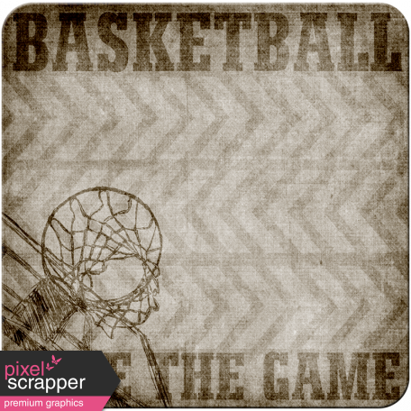 Basketball Sticker Square