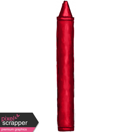 School Crayon Red