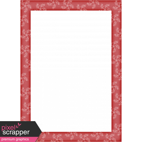 Touch of Sparkle Christmas Frame Red