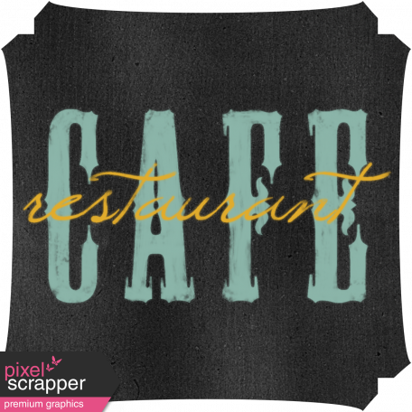 Kitchen Chalkboard Cafe Restaurant