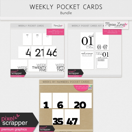 Weekly Pocket Cards Bundle