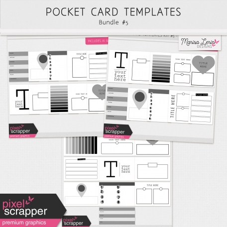 Pocket Card Templates Bundle #5