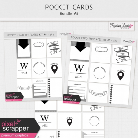 Pocket Card Templates Bundle #8