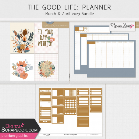 The Good Life: March & April 2023 Planner Bundle