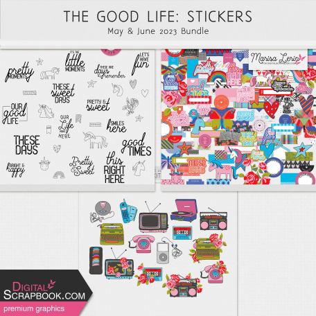 The Good Life: May & June 2023 Stickers Bundle