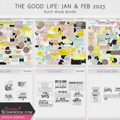 The Good Life: January/February 2023 Dutch Words Bundle