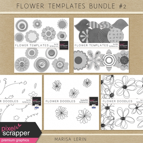 Flower Templates Bundle #2