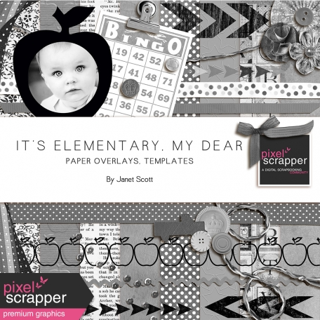 It's Elementary, My Dear - Paper Overlays and Templates Bundle