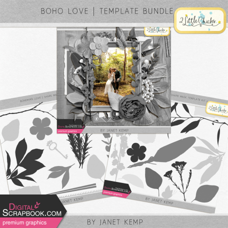 Bohemian Love - Template Bundle