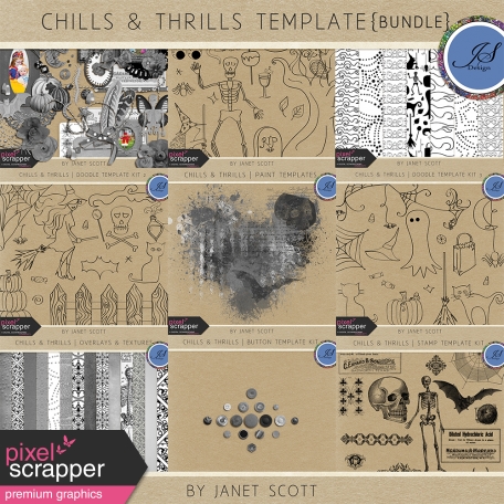 Chills and Thrills Template Bundle