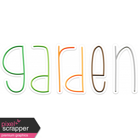 Gardening Word Art: Garden