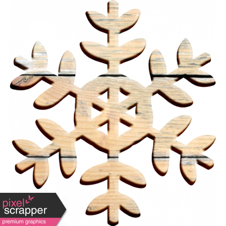Christmas Cuties Wood - snowflake 02