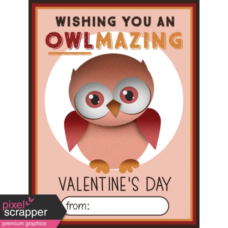 Owl Valentine Card 05