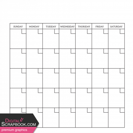 Build-a-calendar Calendar template