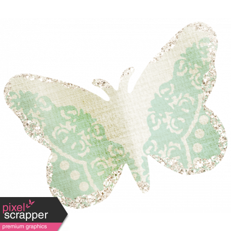 Dream Big Collab - Butterfly - Green and White