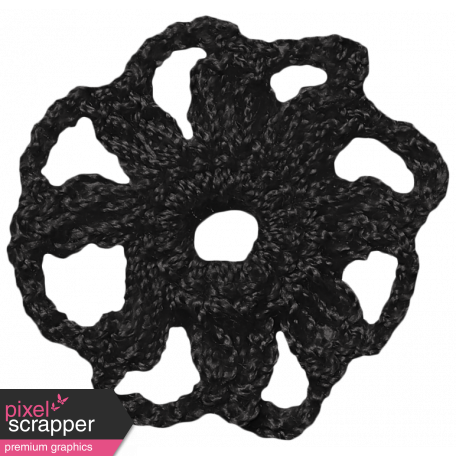 No Tricks, Just Treats Add-on - Black Mini Doily