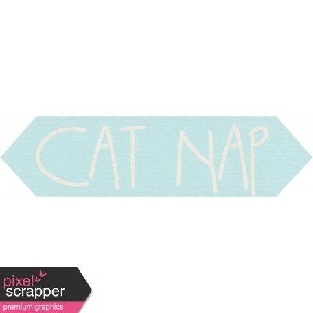 Furry Friends - Kitty - Cat Nap Word Art