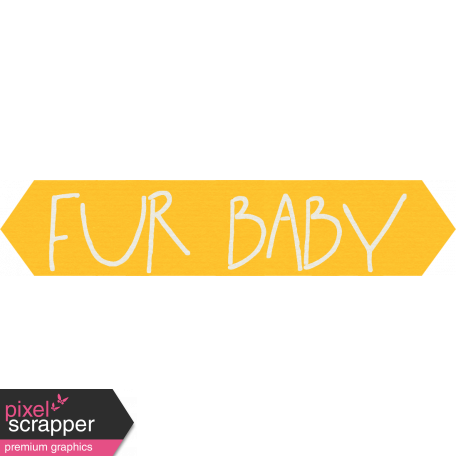 Furry Friends - Kitty - Fur Baby Word Art