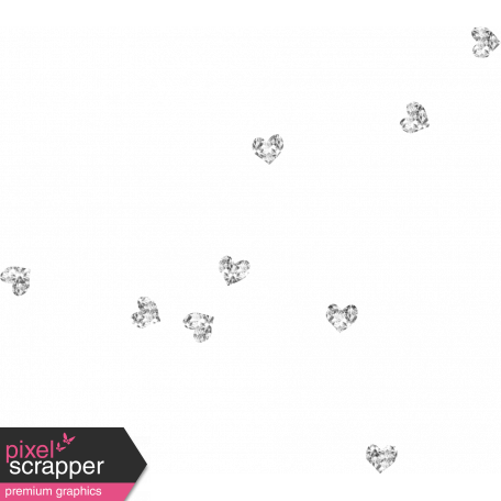 Shine - Diamond Hearts Scatter Template