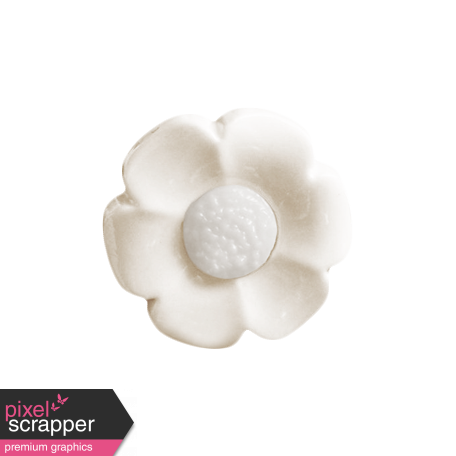 Renewal May 2015 Blog Train Mini Kit - White Flower Button