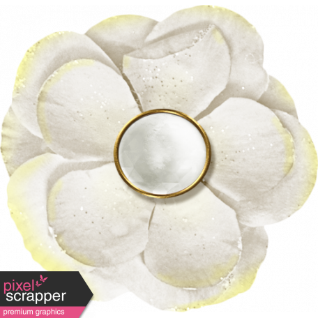 Reflections - April 2015 Blog Train Mini Kit - White flower