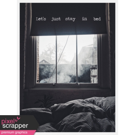 Cozy Day Journal Card - Stay In Bed (3x4)