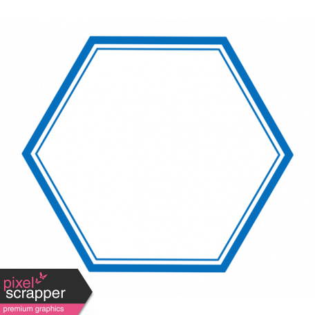 Pocket Basics 2 Label - Layered Template - Hexigon Small