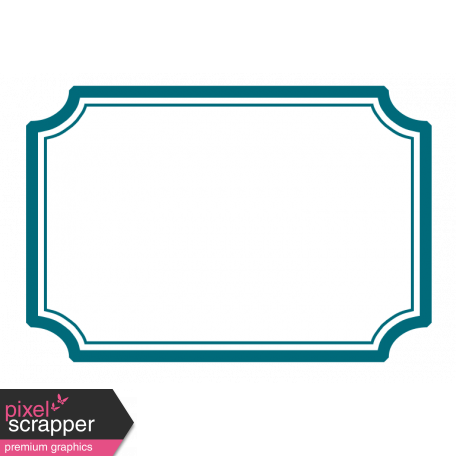 Pocket Basics 2 Label - Layered Template - Rectangle Scooped Corners Extra Large