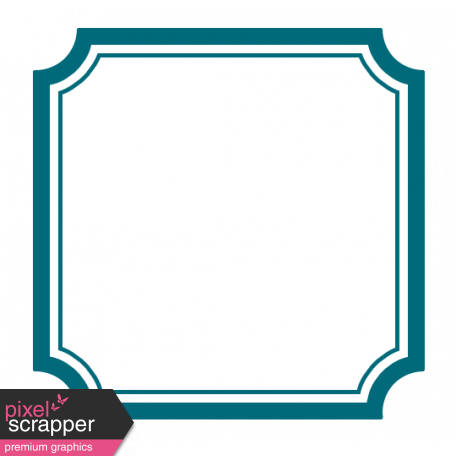 Pocket Basics 2 Label - Layered Template - Square Scooped Corners 