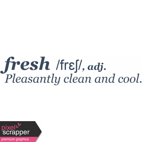 Fresh Start Elements - Word Art - Fresh Dictionary 2