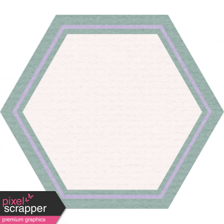 The Good Life: August Bits & Pieces - Green Hexagon with Purple Label