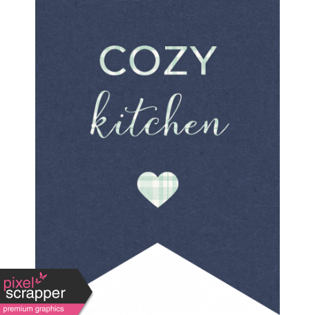 Cozy Kitchen Kitchen Banner Word Art