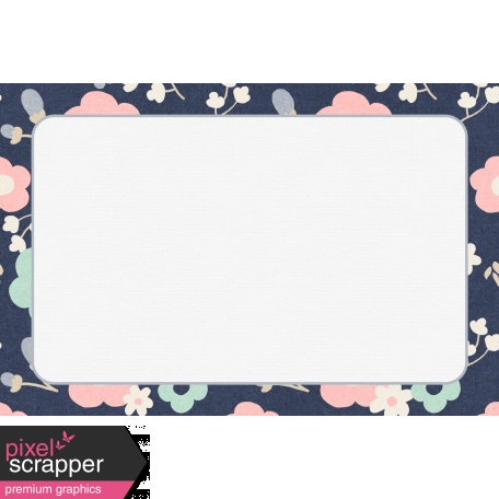 Cozy Kitchen Fabric Journal Cards - Cute Floral - 6x4