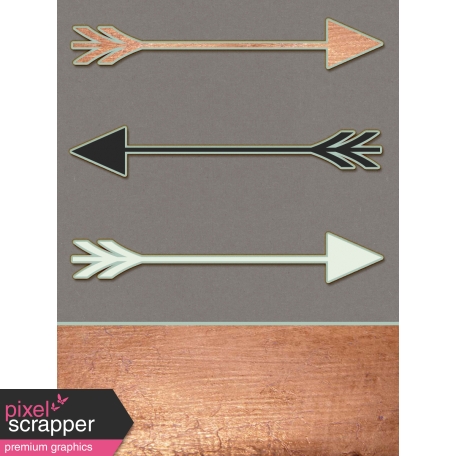 Already There - Arrows Copper Journal Card