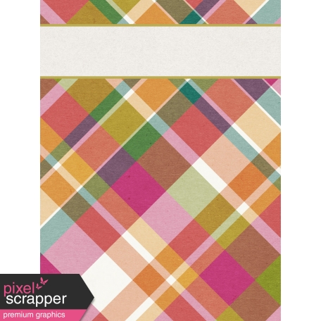 Bright Days Filler - Plaid Journal Card (Vertical)